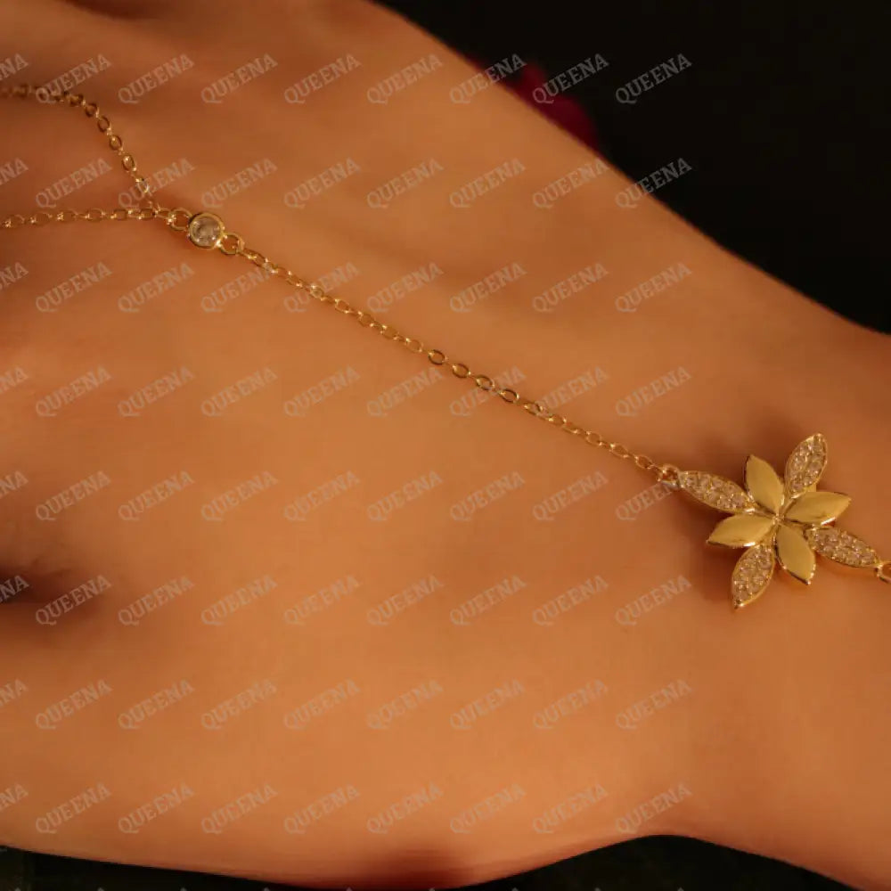 Flora Star Hand Chain Bracelet - Bracelet