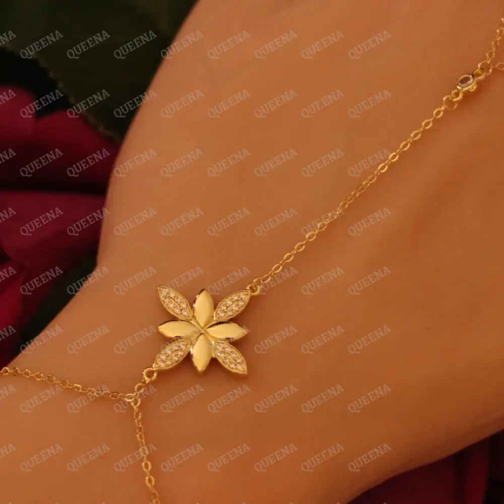 Flora Star Hand Chain Bracelet - Bracelet
