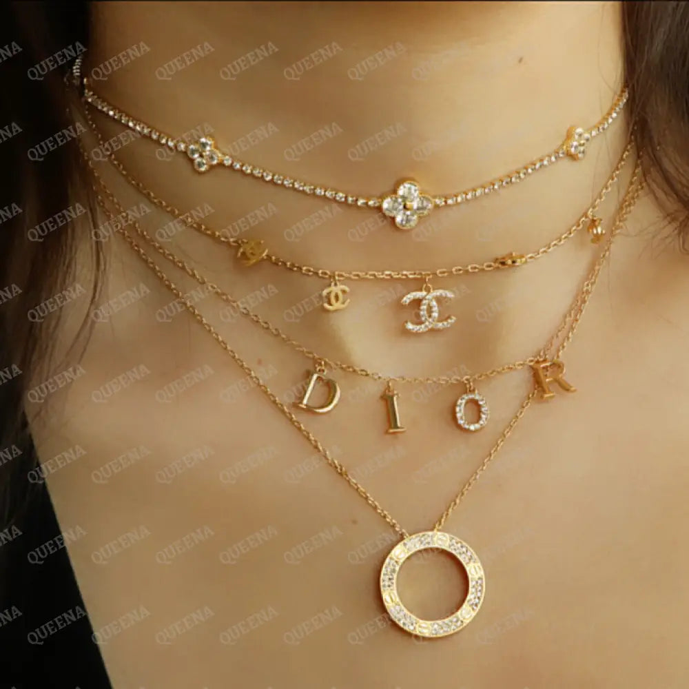 Florita Golden Zircon Stone Tennis Choker Necklace Necklaces