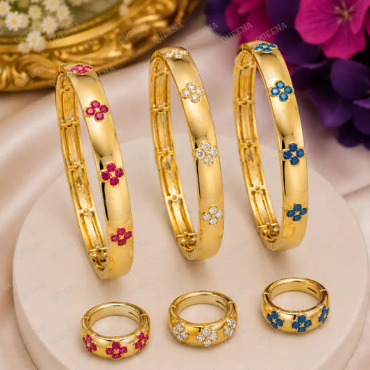 Florritta Half Set (bangle + ring) - Jewelry Sets