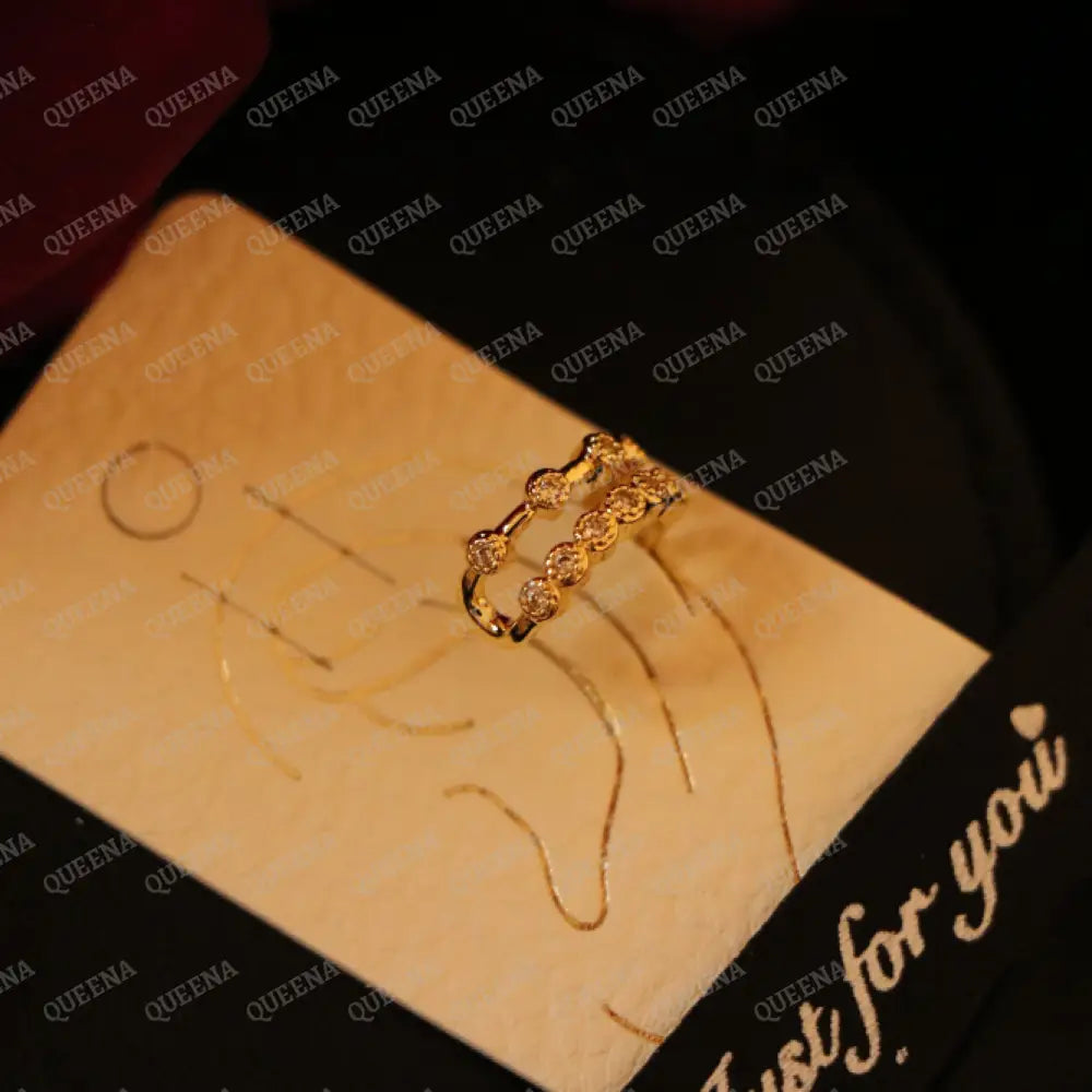 Golden Bubbles Ear Cuff earrings