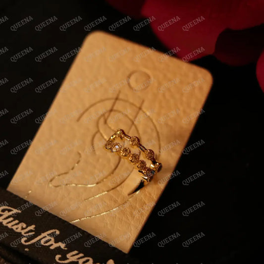 Golden Bubbles Ear Cuff earrings