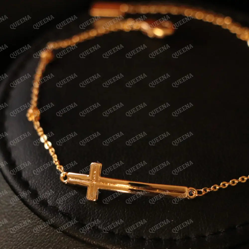 Golden Cross Bracelet Bracelet