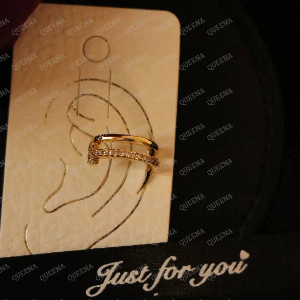 Golden Ear Cuff Earrings