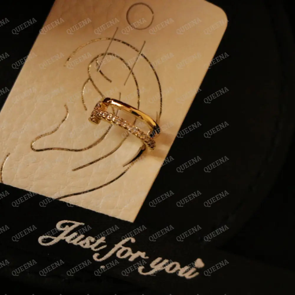 Golden Ear Cuff Earrings