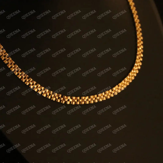 Golden Rolexina Choker Necklace - High Quality 18k Gold Plated Statement Piece - Necklaces