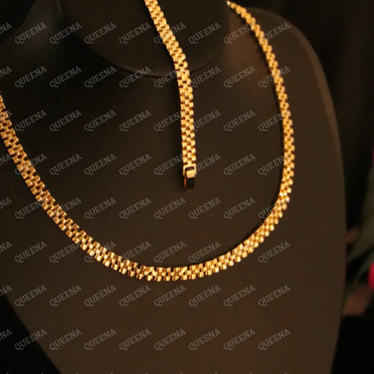 Golden Rolexina Jewelry Set (Choker Necklace + Bracelet) - Jewelry Sets
