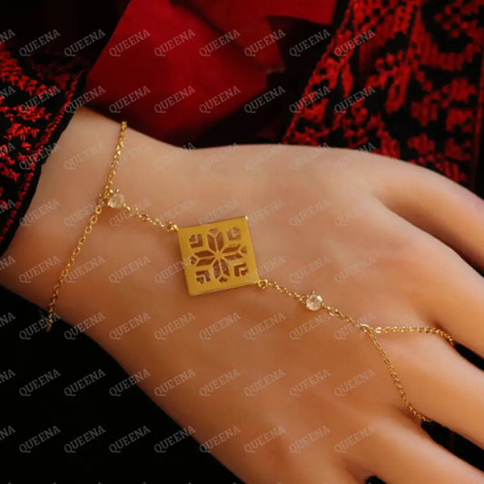 Heritage Palestine Star Glow Hand Chain Bracelet Bracelet