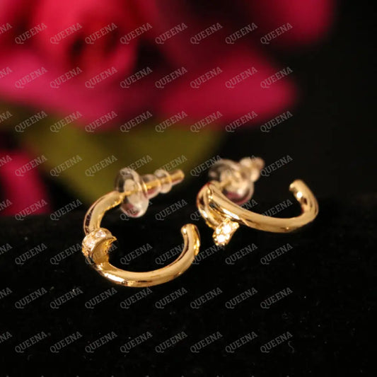 Iconic Nail Earrings Stud with Zircons earrings