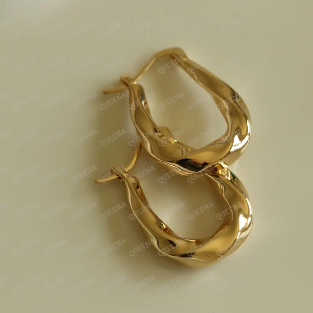 Lara Chunky Square Hoop Earrings