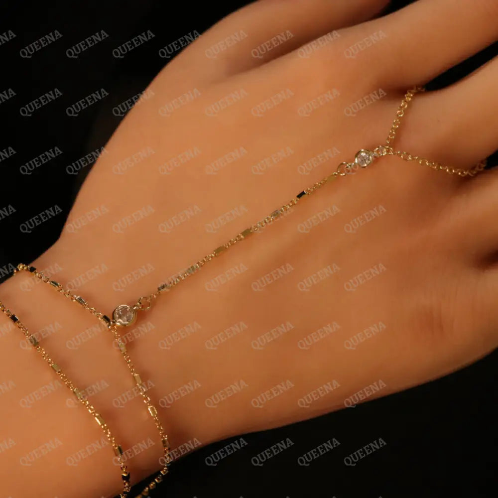 Layaly Double Layers Hand Chain Bracelet Bracelet