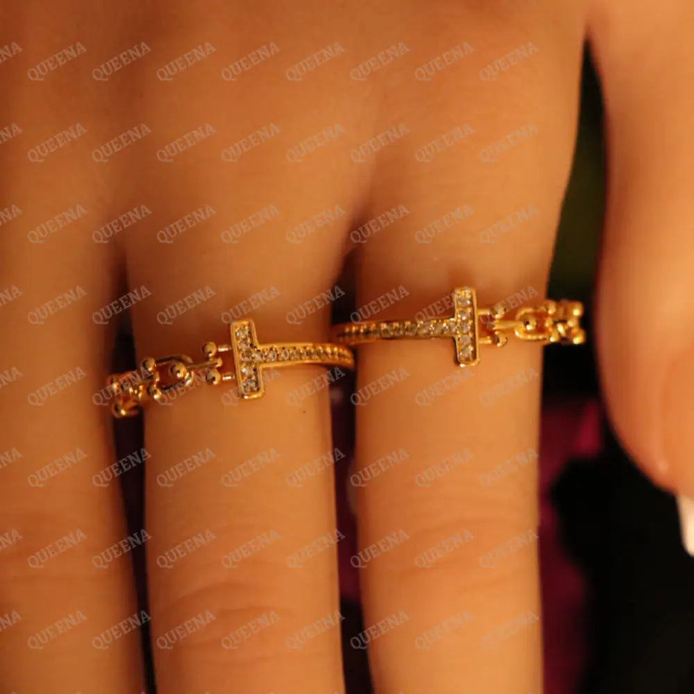 T- Teffany Dilcate Ring - Adjustable (Free Size) - Rings