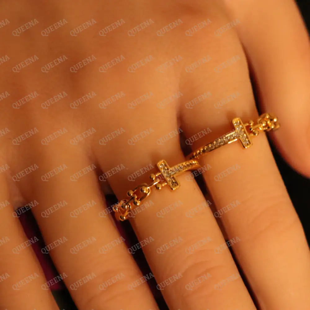 T- Teffany Dilcate Ring - Adjustable (Free Size) - Rings