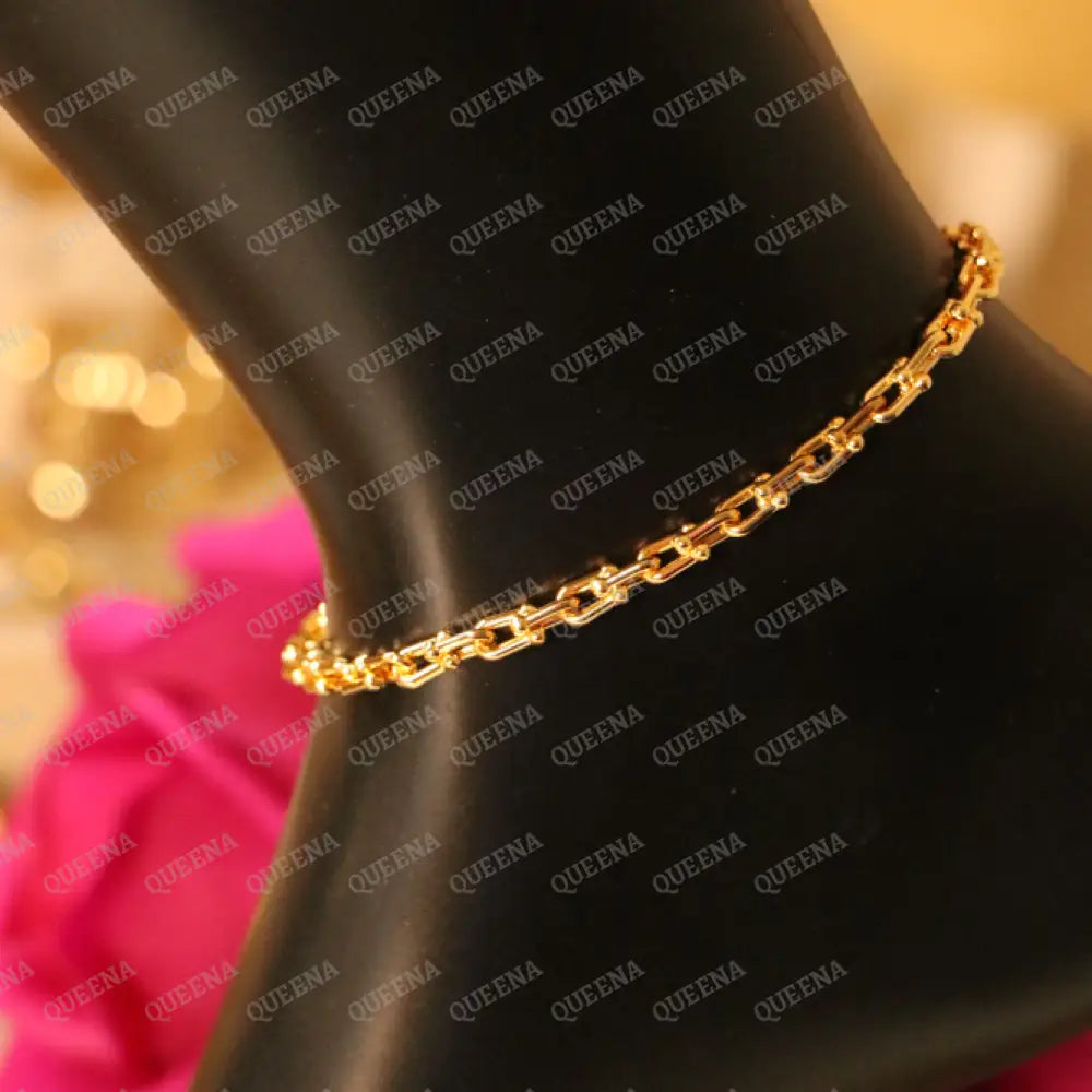 Teffani Paperclip Anklet - Anklet