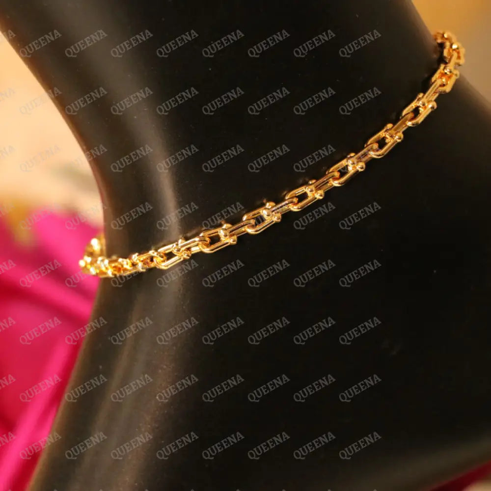 Teffani Paperclip Anklet - Anklet