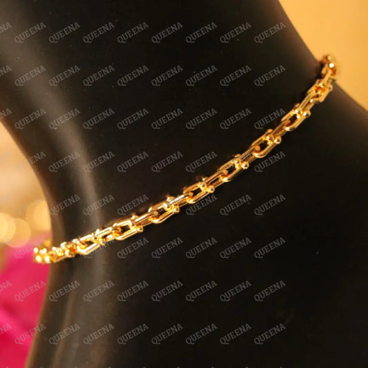 Teffani Paperclip Anklet - Anklet