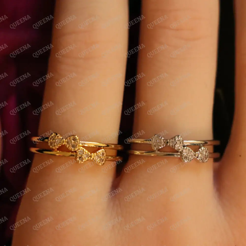 LOLy Double Bows Ring Rings
