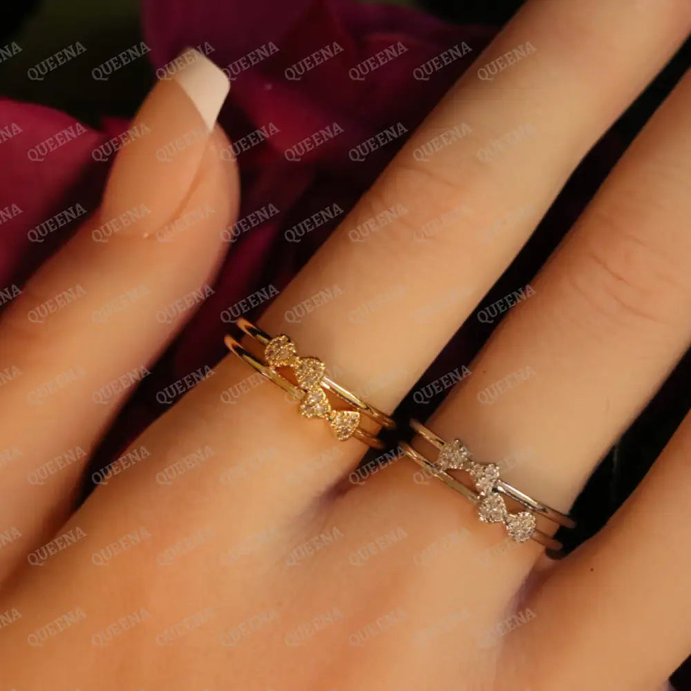 LOLy Double Bows Ring Rings