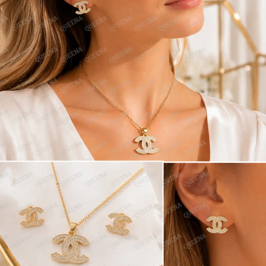 Lourin Jewelry Set (Necklace + Earrings) - Jewelry Sets