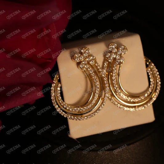 Luxe Florrita Earrings Studded with Full Zircon Earrings