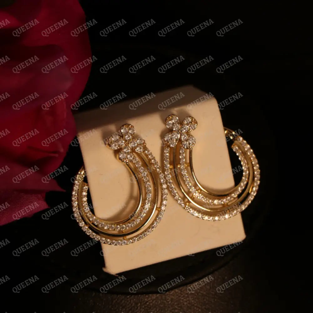 Luxe Florrita Earrings Studded with Full Zircon Earrings