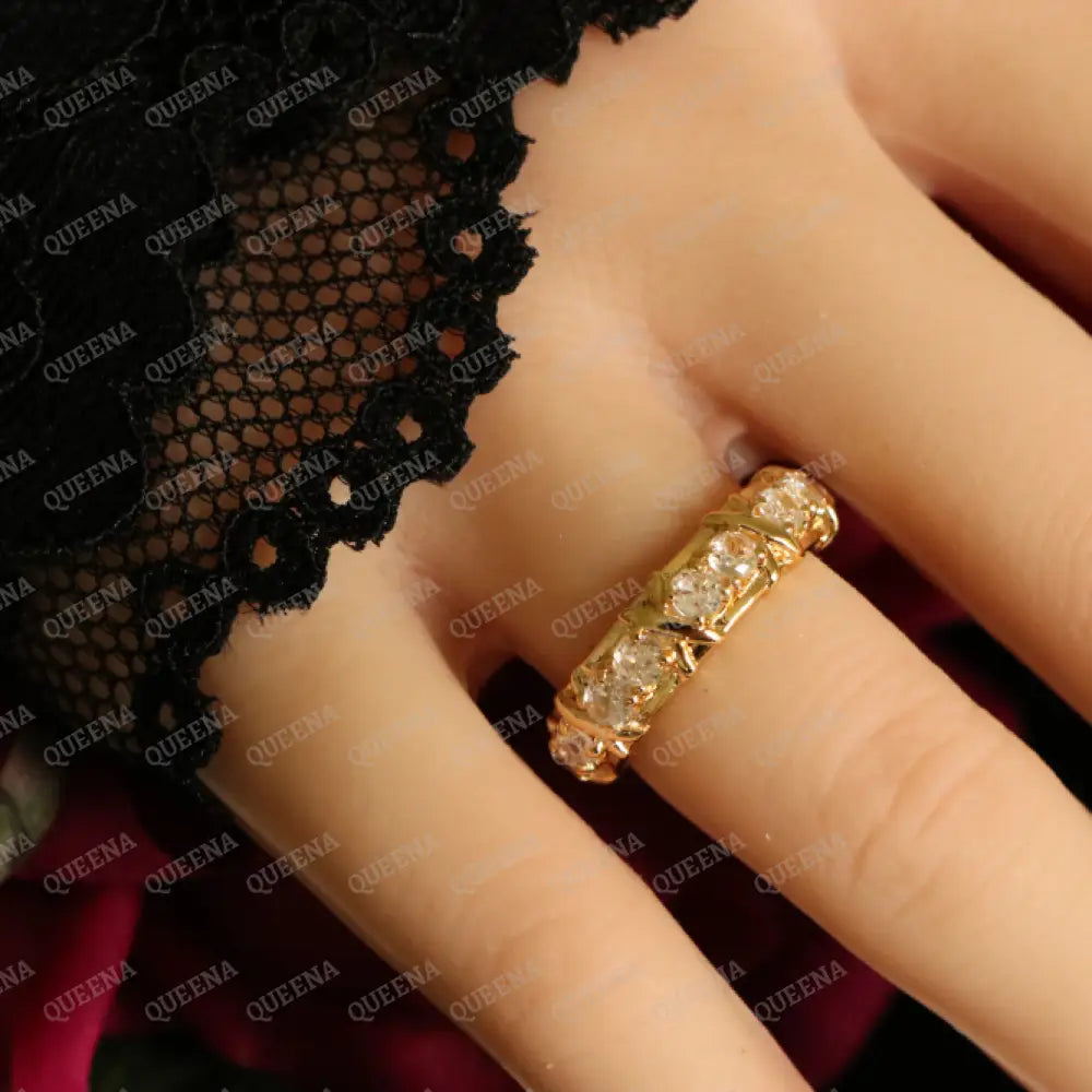Luxury Crystalline Grace Ring Studded with Full Crystals and Zircons - Adjustable (Free Size) Rings