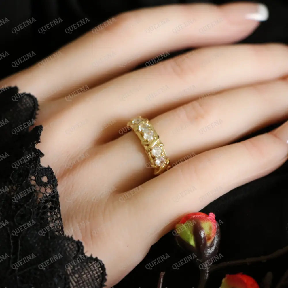 Luxury Crystalline Grace Ring Studded with Full Crystals and Zircons - Adjustable (Free Size) Rings