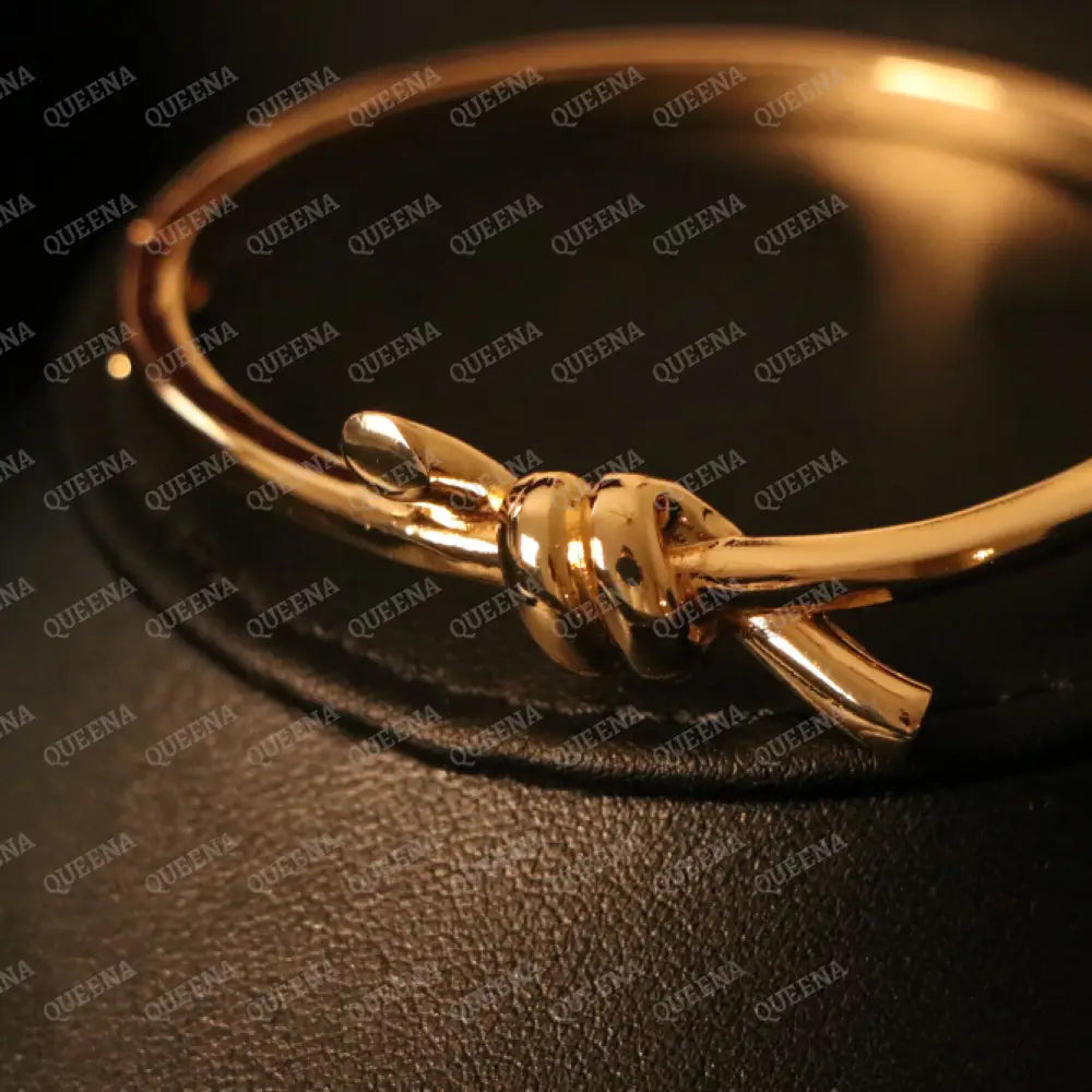 Luxury Dolley Knot Plain Bangle Bracelet Bracelet