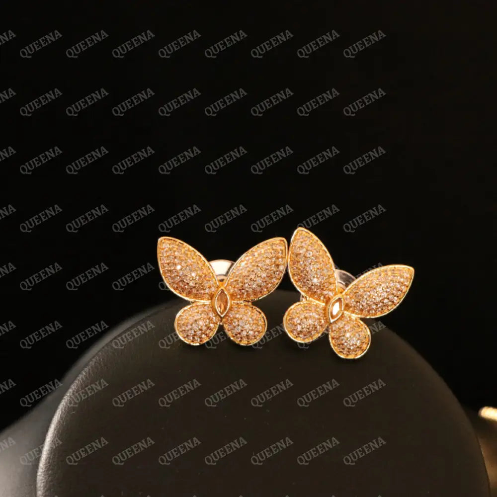 Luxury Elegant Long Tassel Butterfly Charm Jewelry Set Studded with Full Zircons (Necklace + Earrings) Jewelry Sets