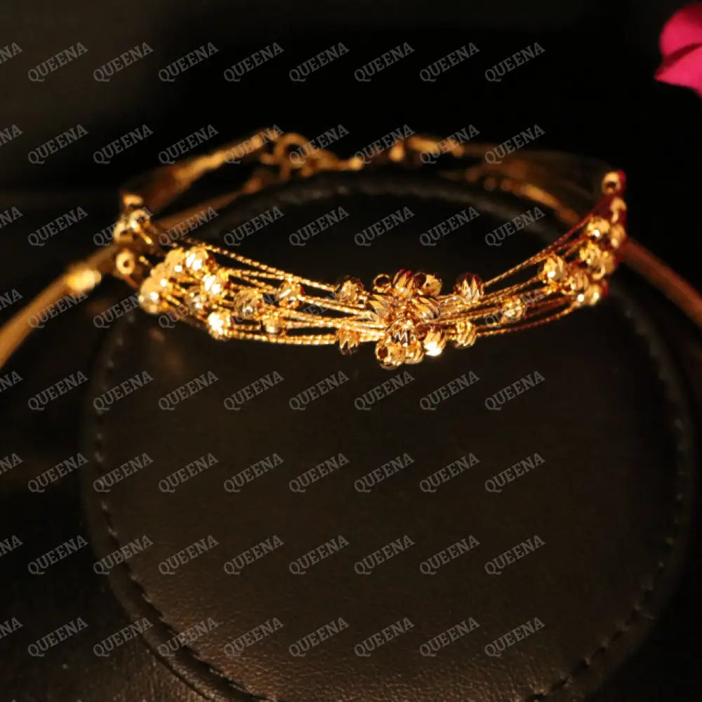 Luxury Golden AL-MALEKAH Jewelry Full SET - High Quality 18k Gold Plated Statement Piece Jewelry Sets