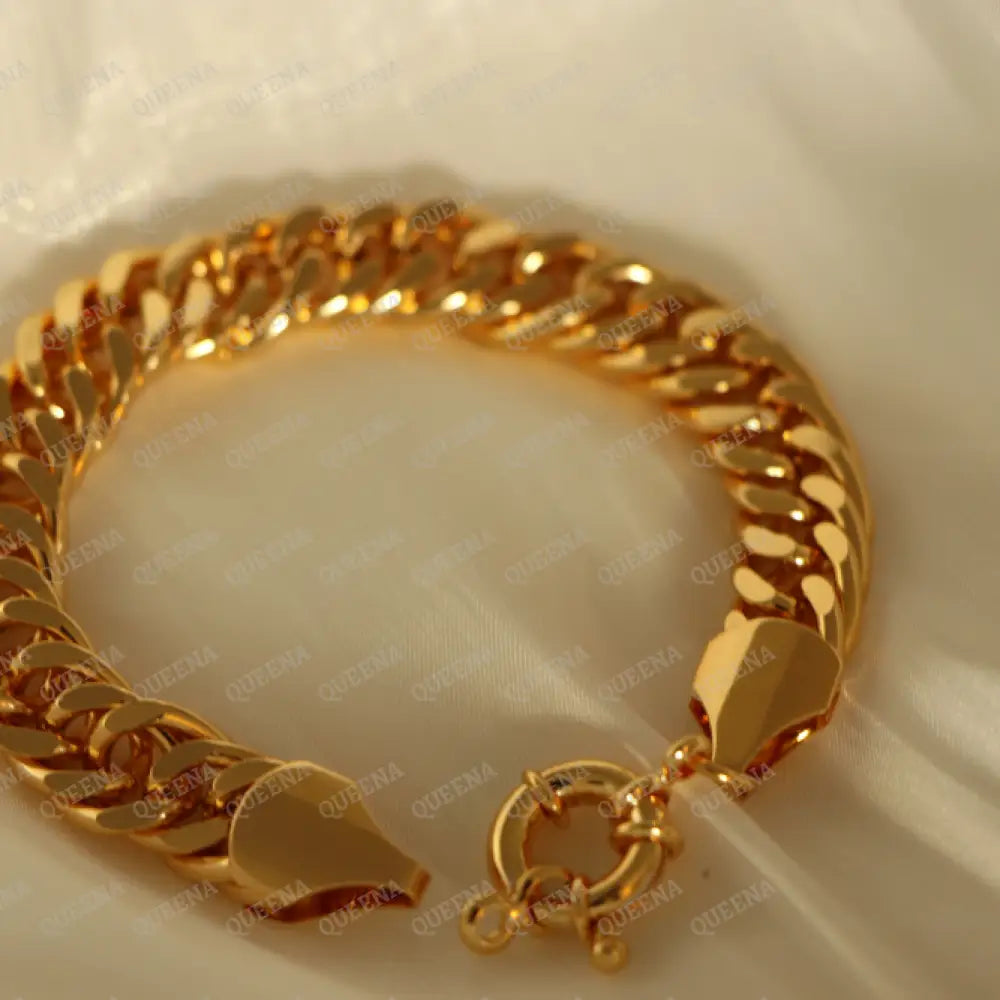 Luxury Golden Janzeer Chain With Circle Lock Bracelet