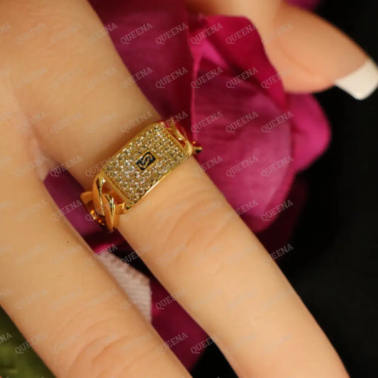 Luxury Golden MONACO Ring Rings