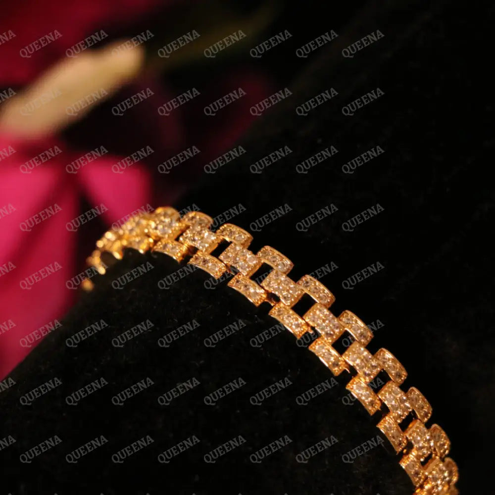 Luxury Golden Rolexina Chain Bracelet Bracelet