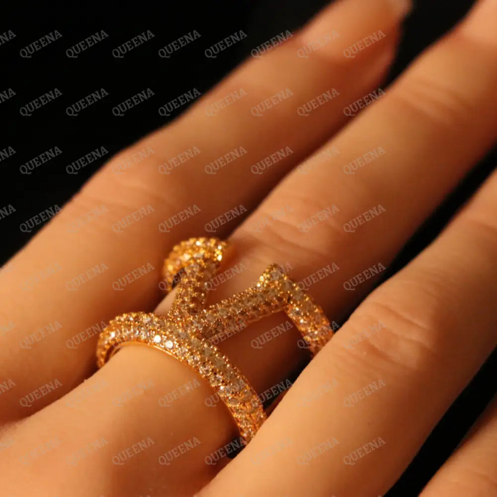 Luxury Valentina Ring Studded with Full Zircons - Adjustable (Free Size) Rings