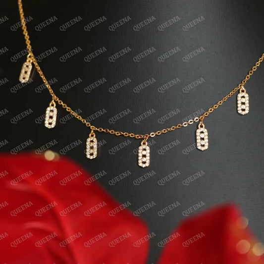 Mika Delicate Crystals Choker Necklace Necklaces