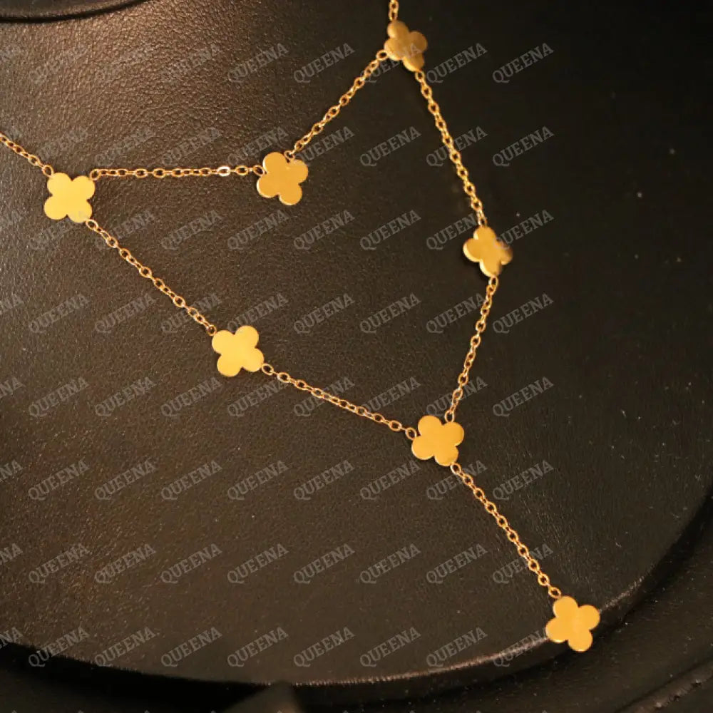 Multi Clovers Necklace Necklaces