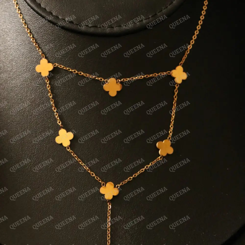 Multi Clovers Necklace Necklaces