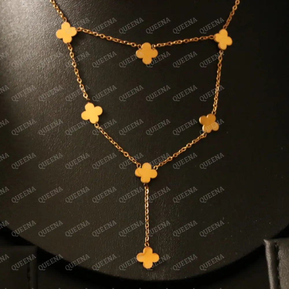 Multi Clovers Necklace Necklaces