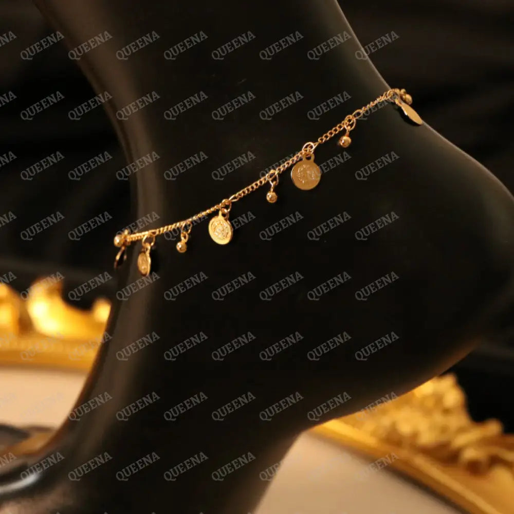Multi Golden Coins Anklet Anklet