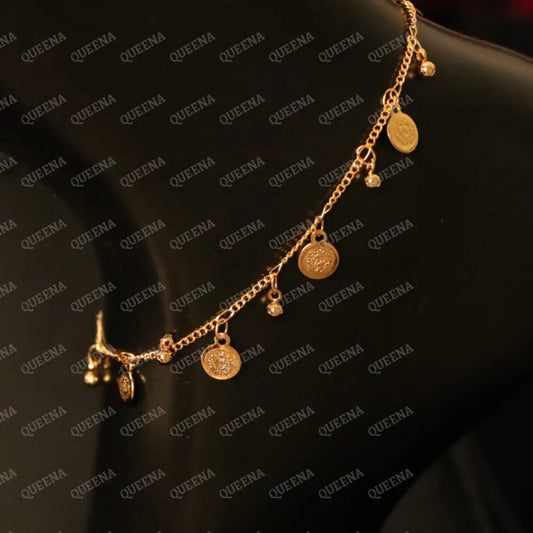 Multi Golden Coins Anklet Anklet