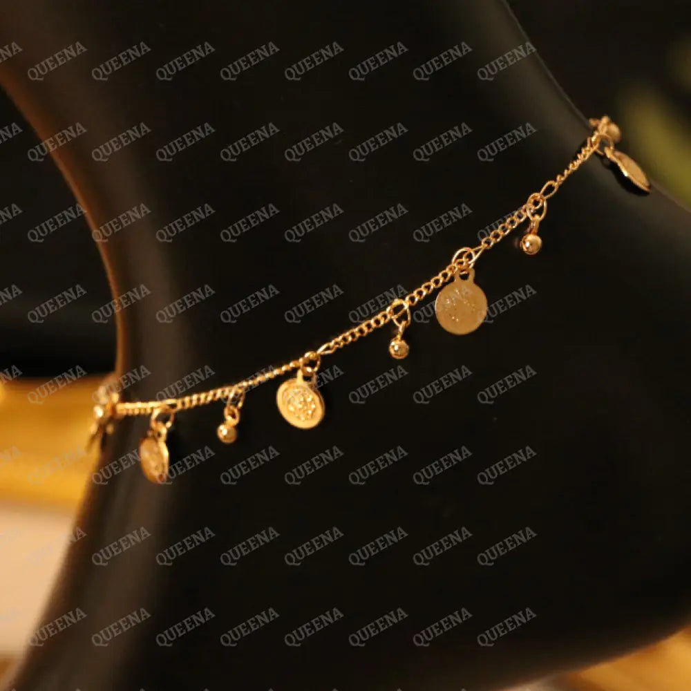 Multi Golden Coins Anklet Anklet