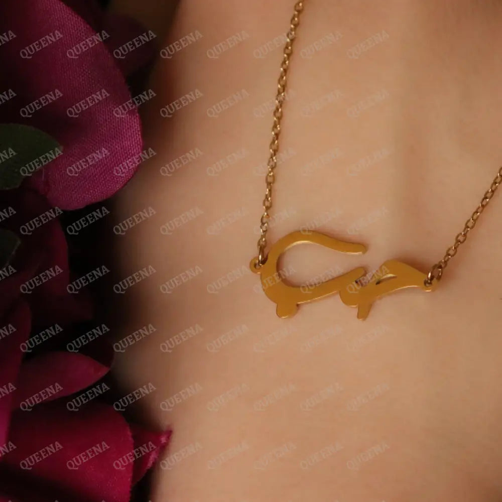 Necklace (حب) LOVE Word In Arabic Calligraphy Necklaces