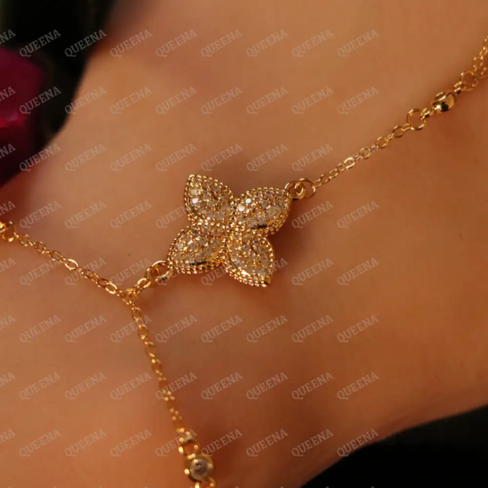 Princess Flower Hand Chain Bracelet Bracelet