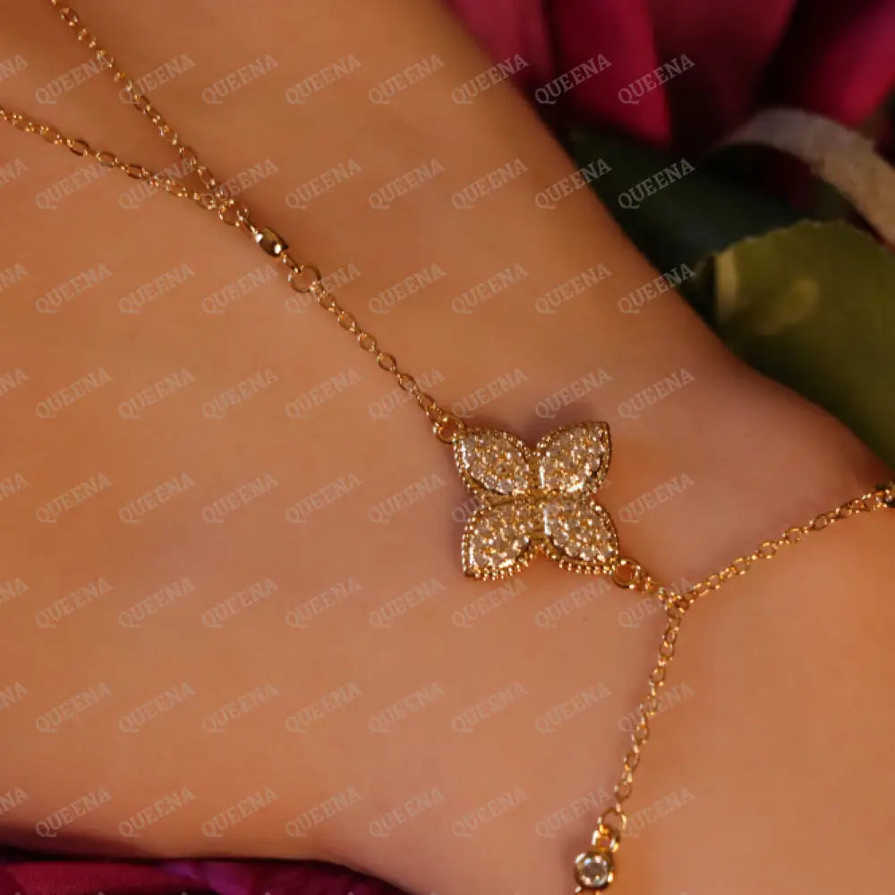 Princess Flower Hand Chain Bracelet Bracelet