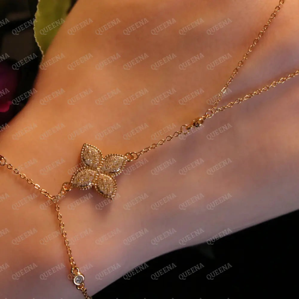 Princess Flower Hand Chain Bracelet Bracelet