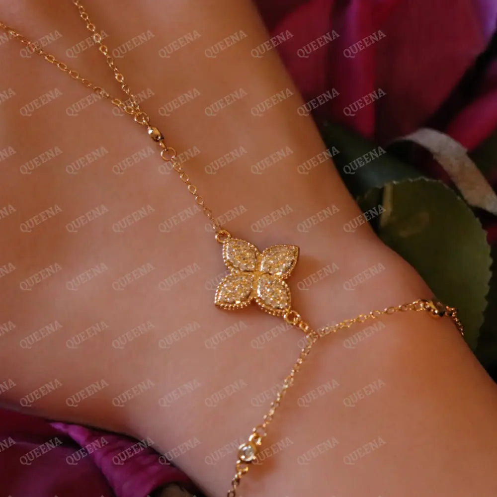 Princess Flower Hand Chain Bracelet Bracelet