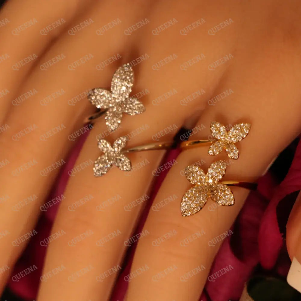 Royal Cristal Flora Ring Studded with Full Zircon - Rings