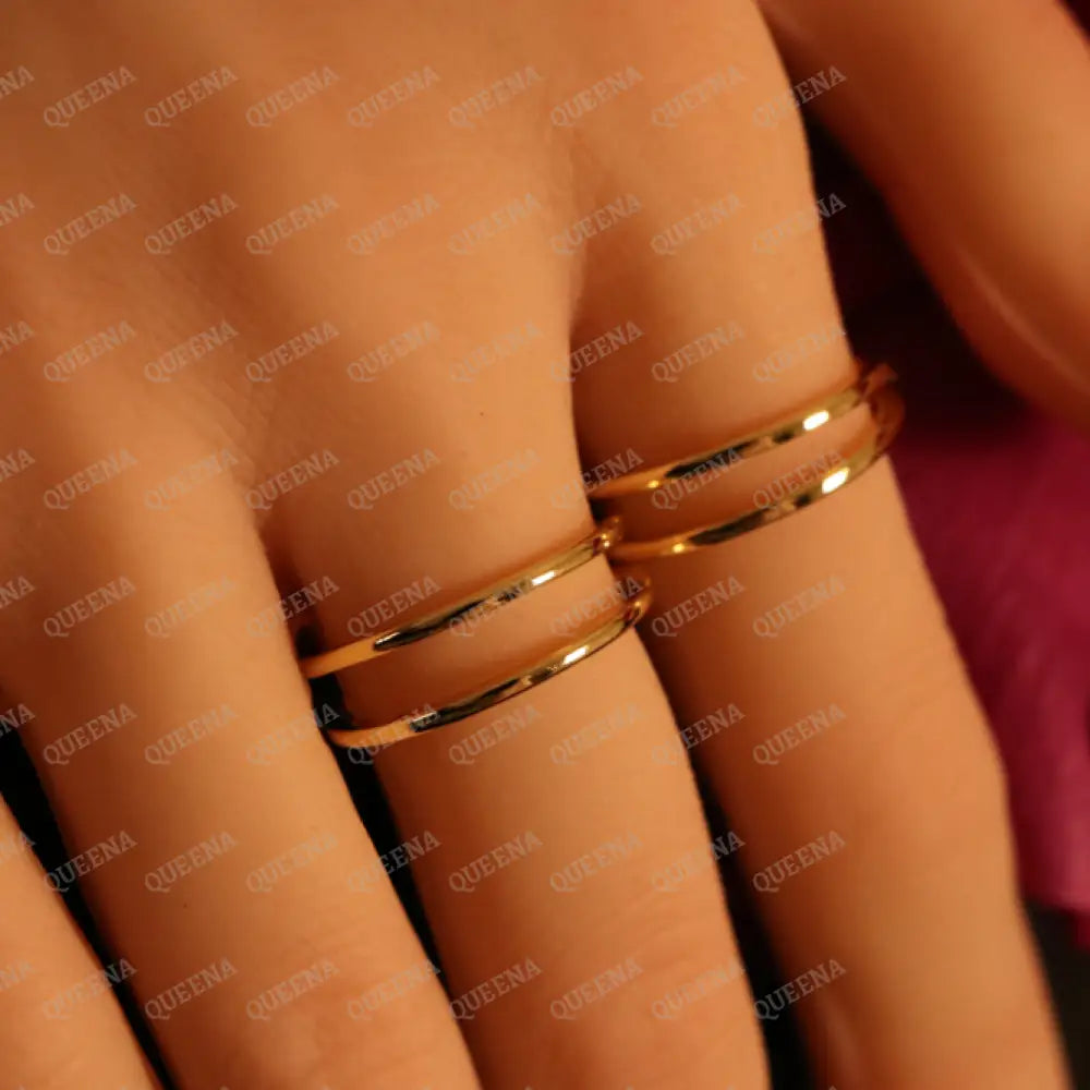 Sara Double Ring - Rings