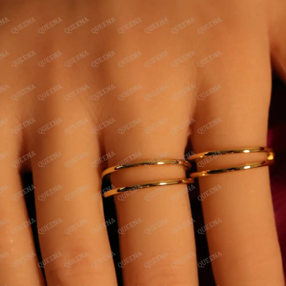 Sara Double Ring - Rings