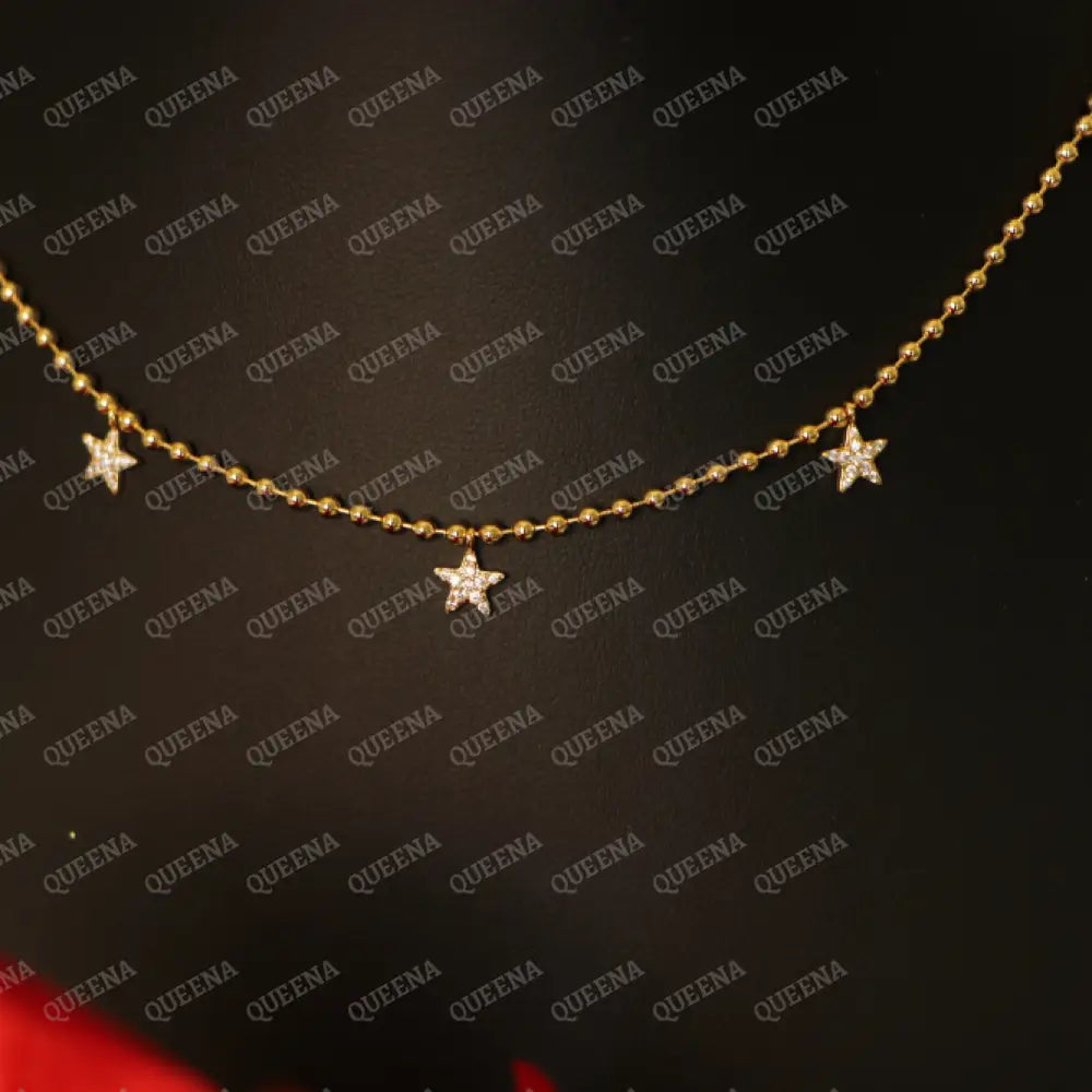 Shiny Little Stars Choker Necklace Necklaces